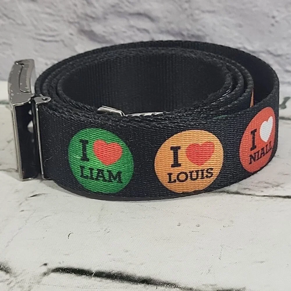 Vintage Buckle‎ Down 1D I Love One Direction Belt Boyband Fandom One Size